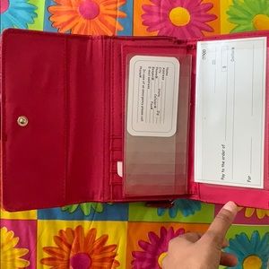 Never used large red wallet